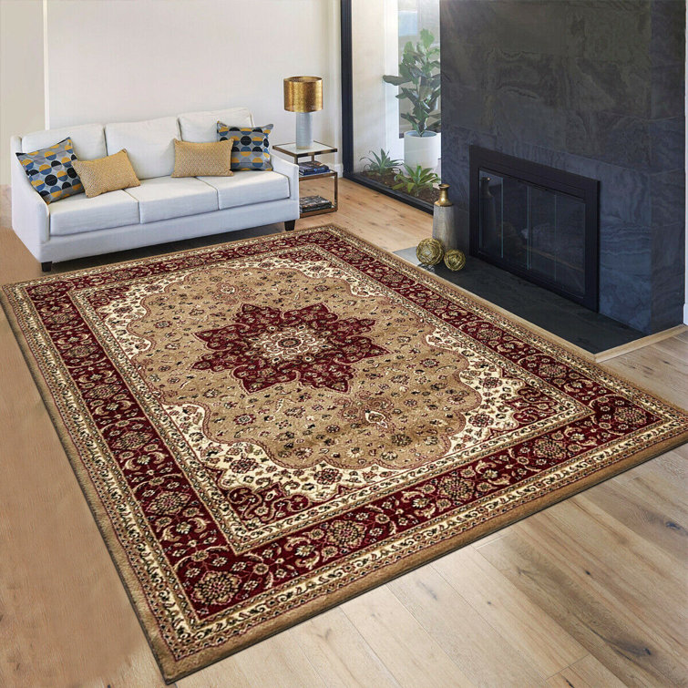 ClassicLiving Welke Cream/Red Area Rug Wayfair.co.uk